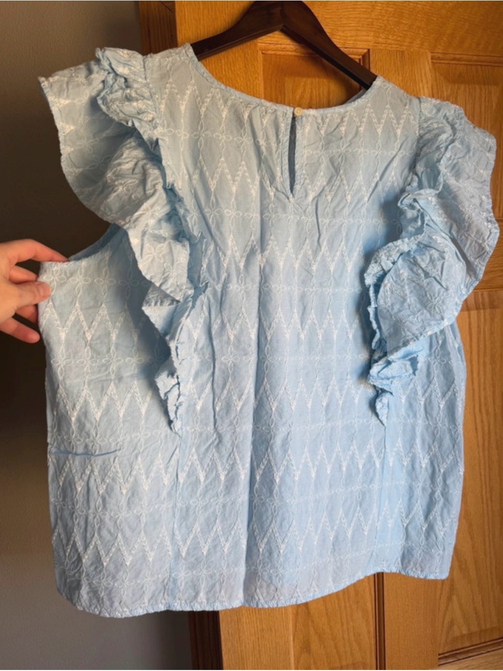 Universal Thread Cotton Ruffle Plus Size Top 2X - Picture 2 of 4